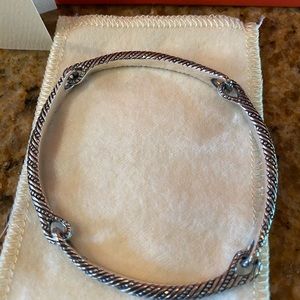 James Avery retired 925 sterling bar link bracelet